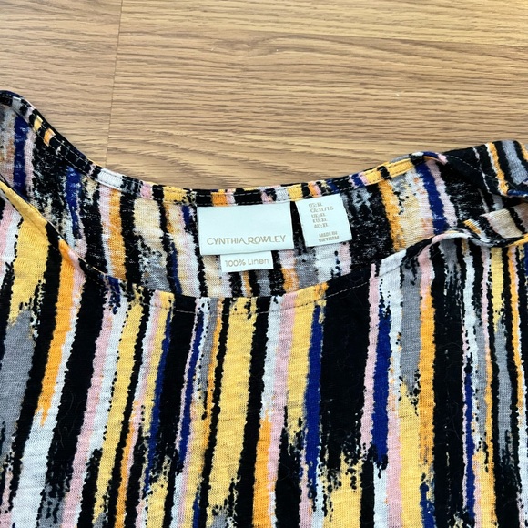Sz XL Cynthia rowley linen top! - Picture 2 of 3